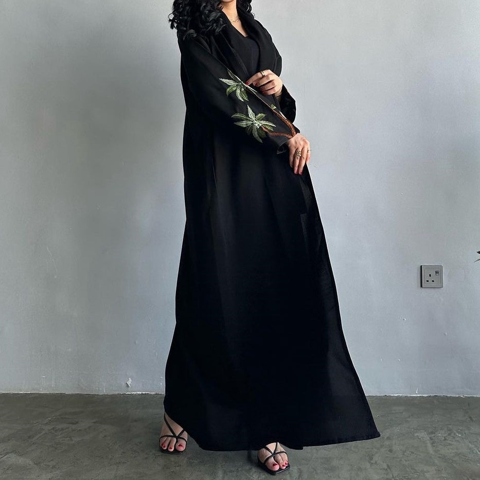 Embroidered Black Abayas