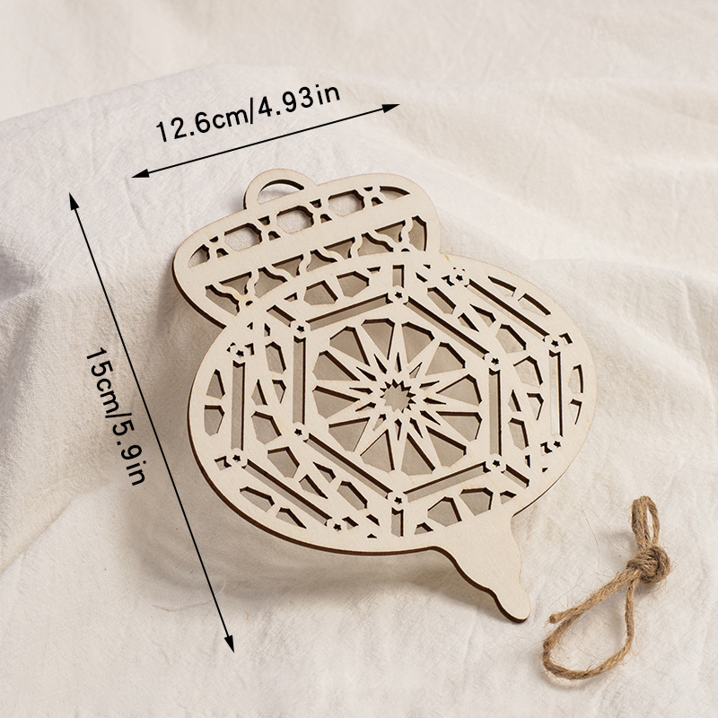 Wooden Hanging Ornament Festival Decor