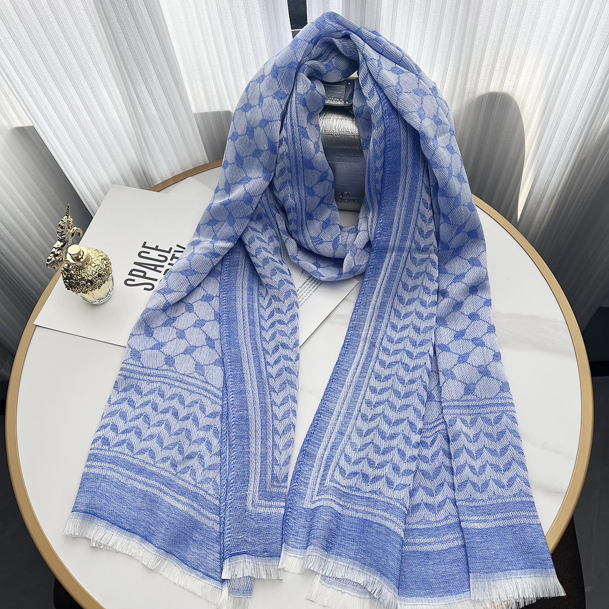 Middle Eastern Jacquard Hijab Scarf