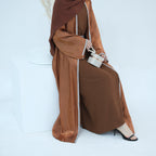 Light Flowing Tulle Abaya With Hijab