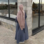 Fashionable Blazer Collar Cardigan Abaya