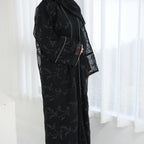 Full Body Embroidered Cardigan Abaya