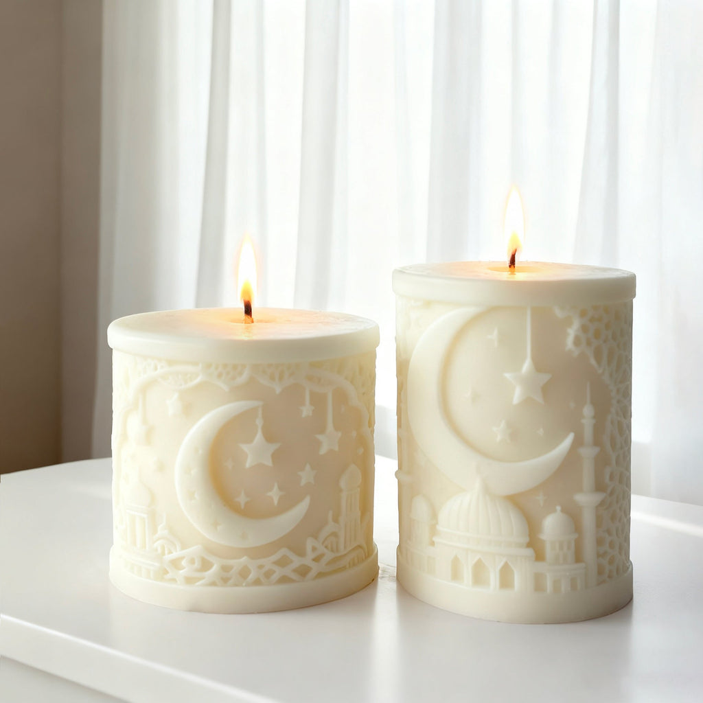 Ramadan Crescent Moon Scented Candle