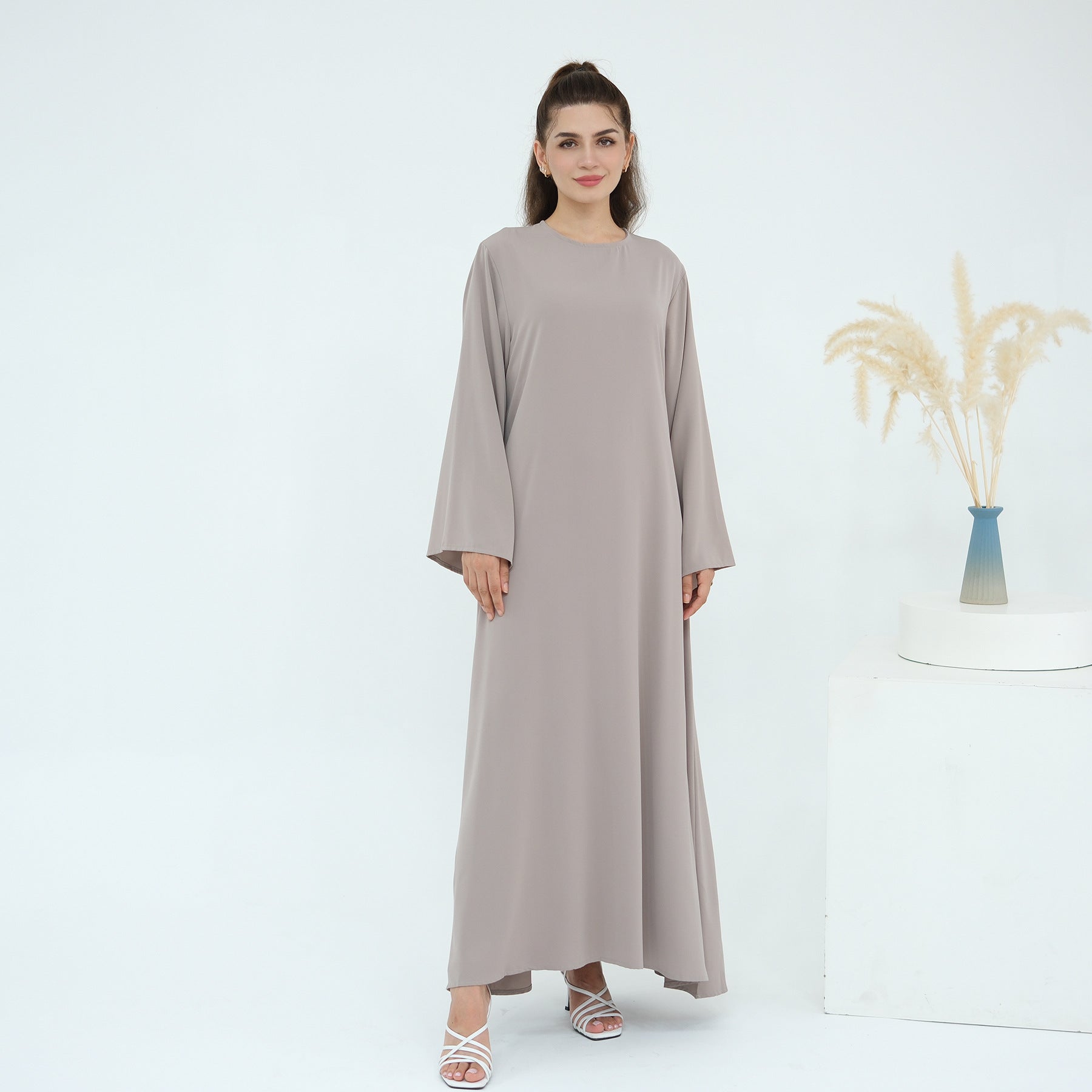 Solid Color Various Styles Abaya Dresses