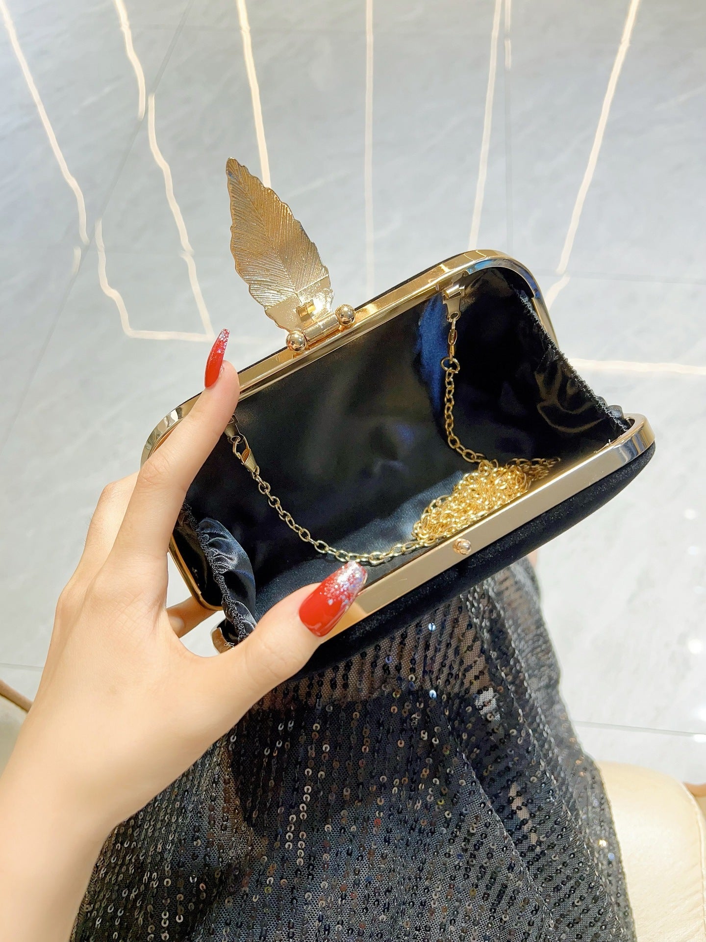 Temperament Banquet Clutch Handbag