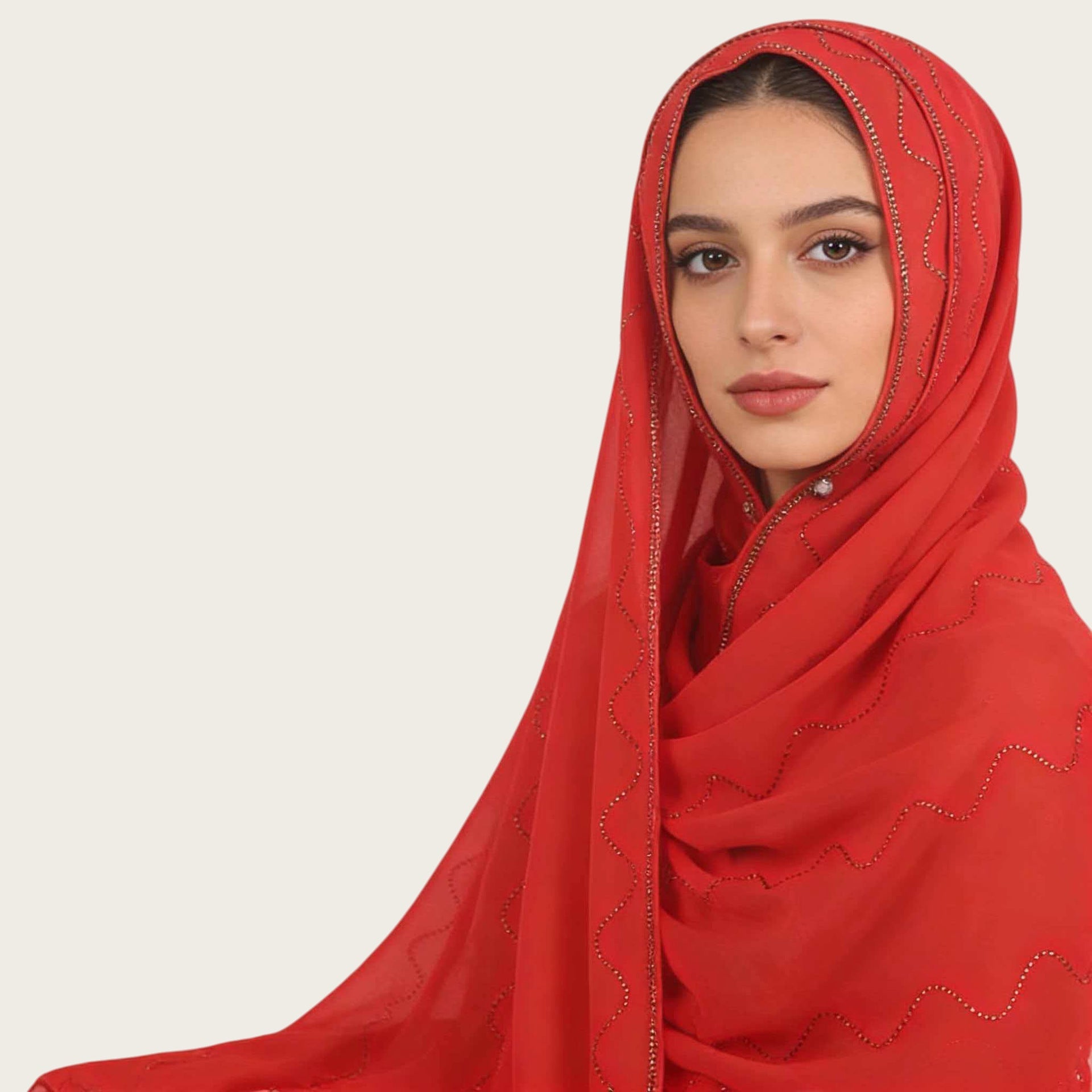 Lightweight Golden Chiffon Hijab