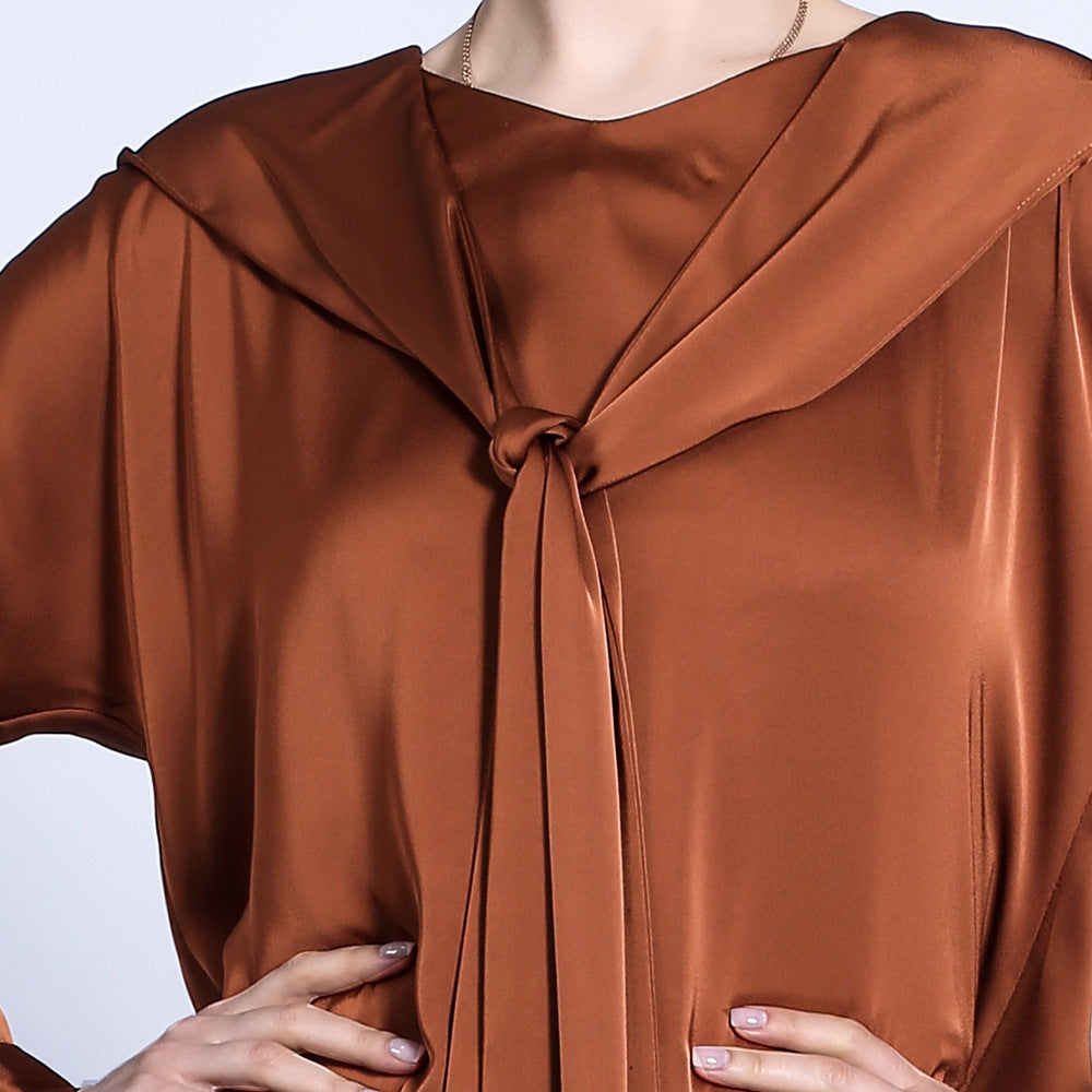 2 Pcs Solid Color with Hat Abaya Set