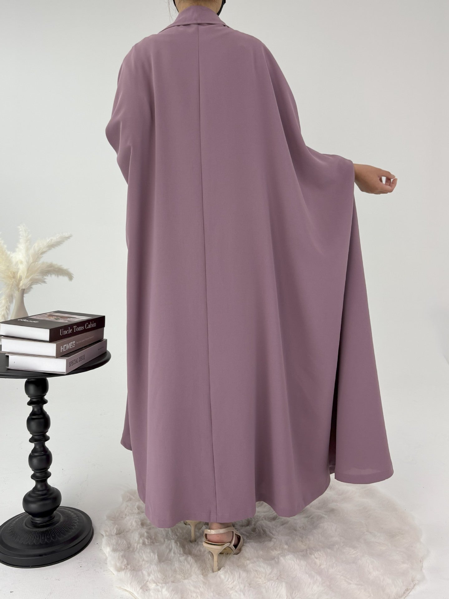 Purple Two Piece Set Abaya