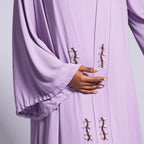 Chiffon Dress Set (Open Abaya+Inner Dress)