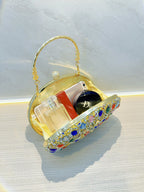 Rhinestone Round Clasp Handbag