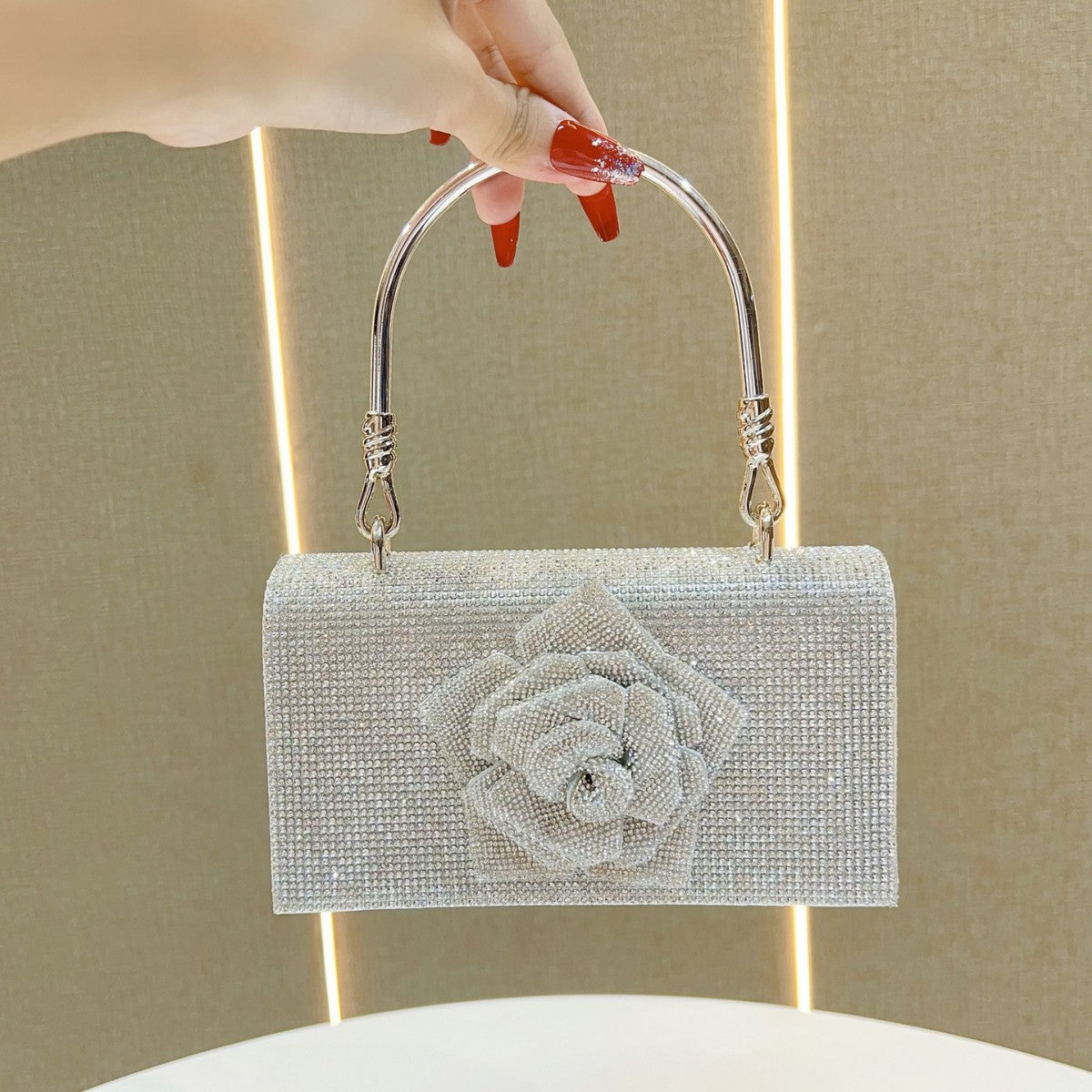 Flower Small Square Handbag