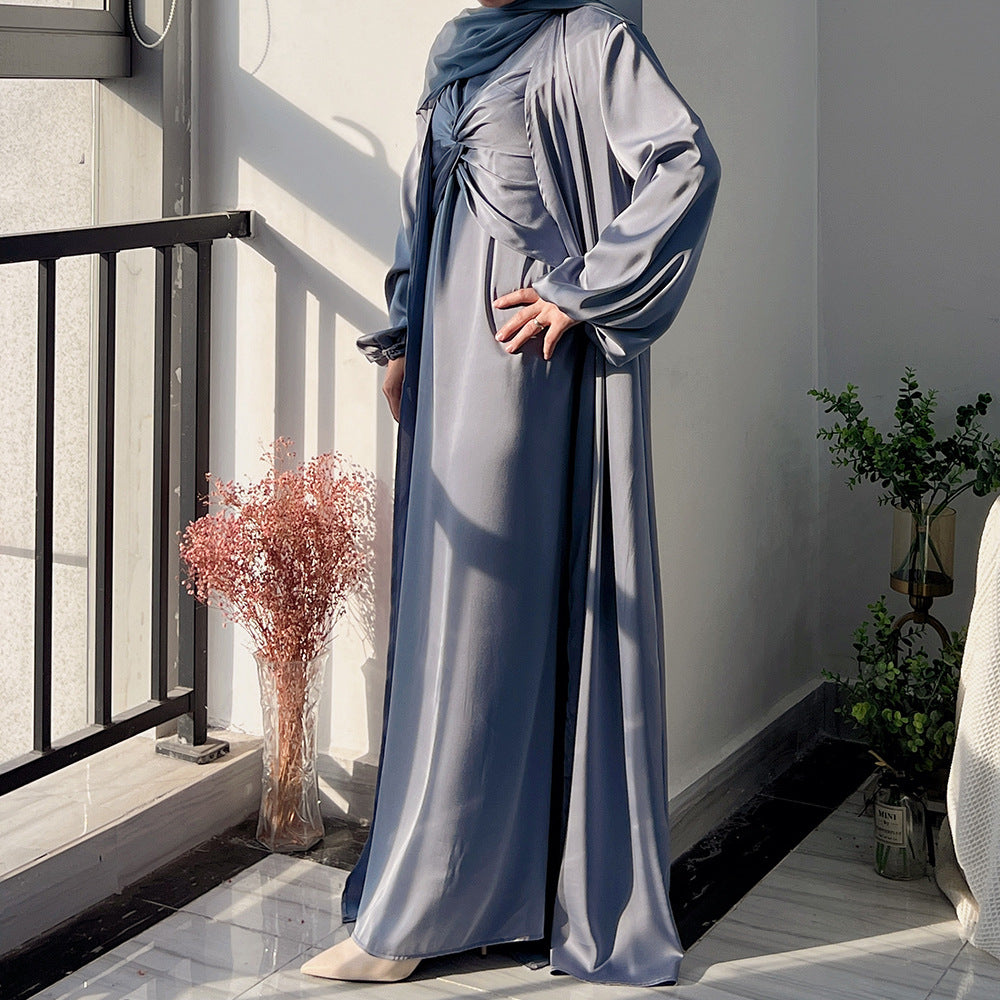 Solid Color Bowknot Sress 3 Piece Set