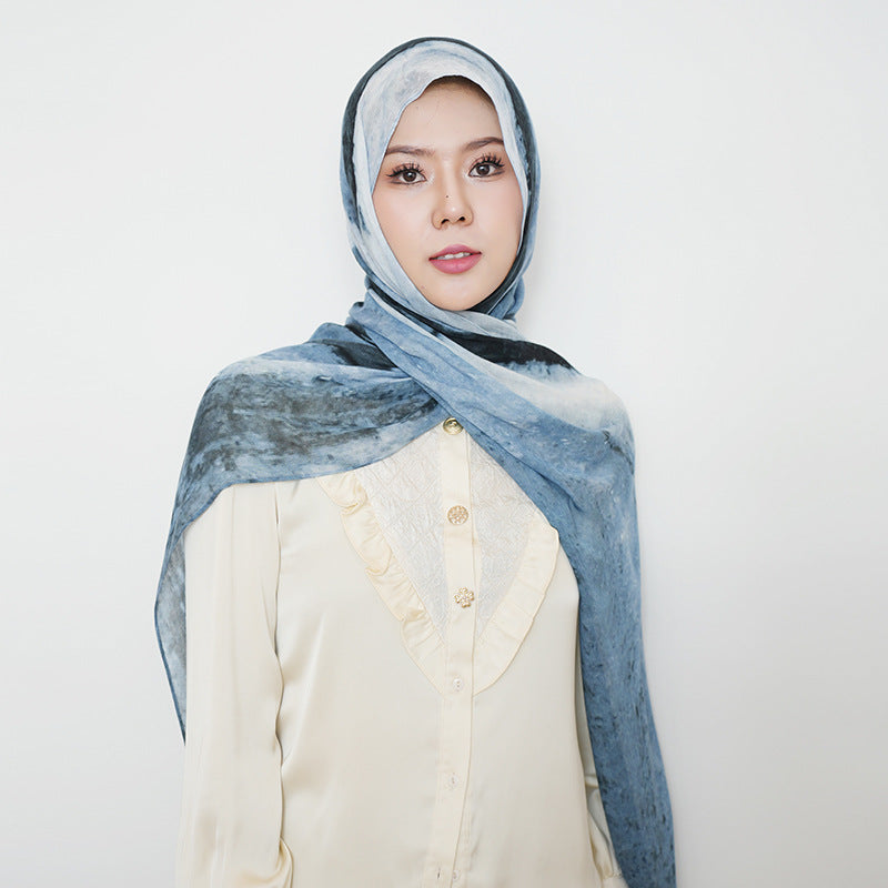Breathable Modal Tie-Dye Hijab