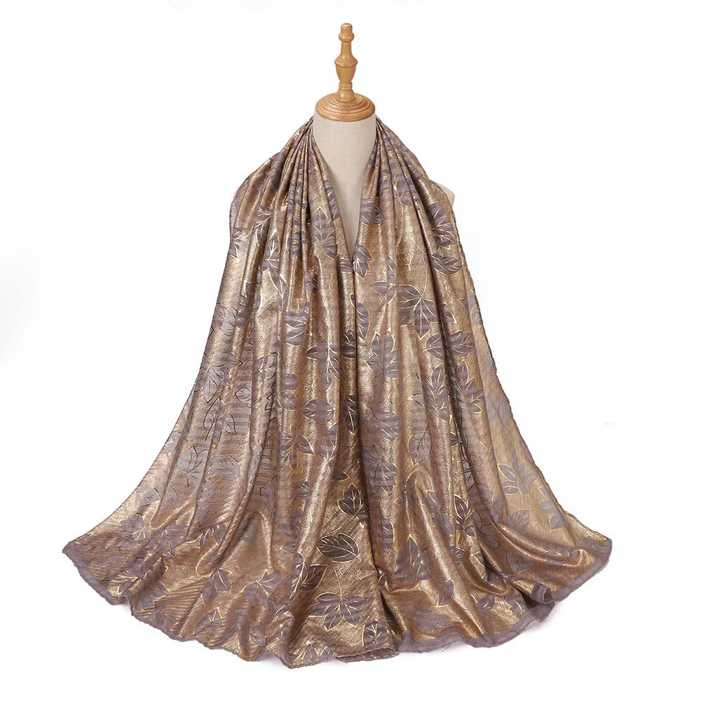 Maple Leaf Printed Hijab