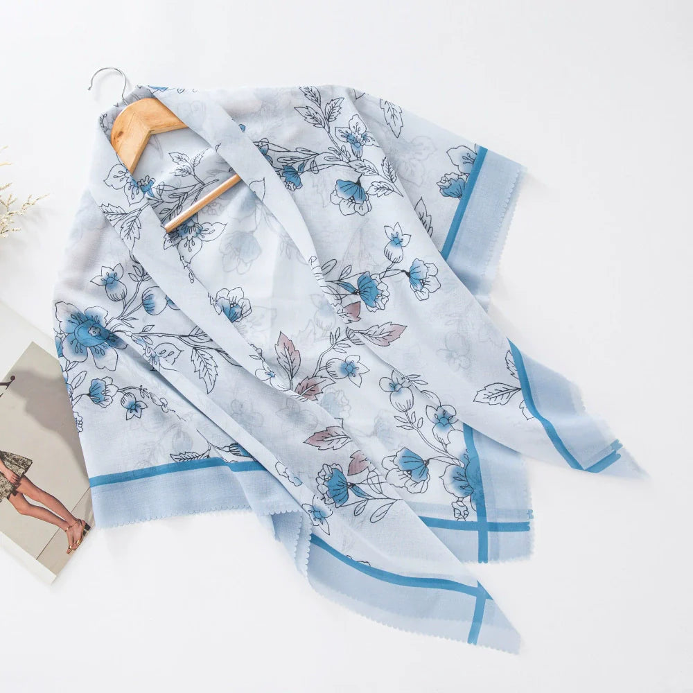 100 Color Wave Printed Hijab 1-25