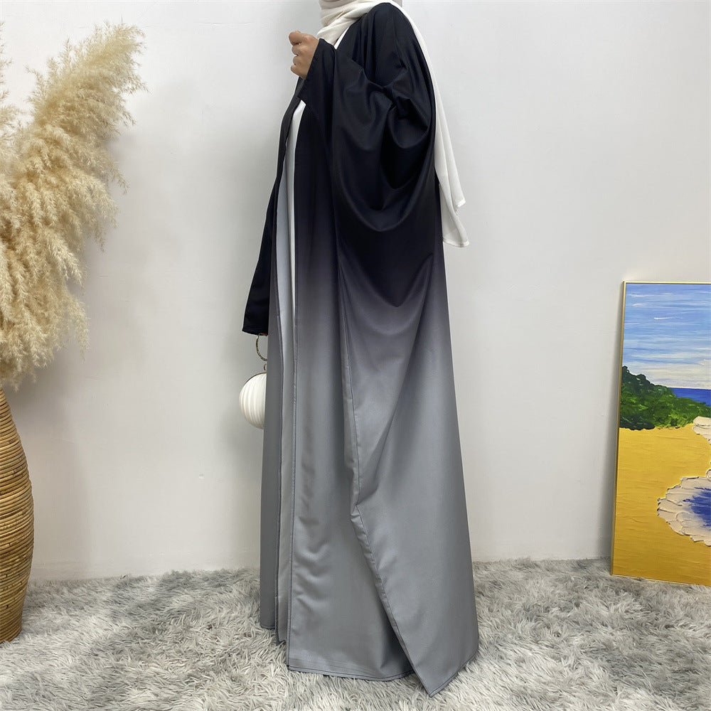 Gradient Batwing Sleeves Abayas