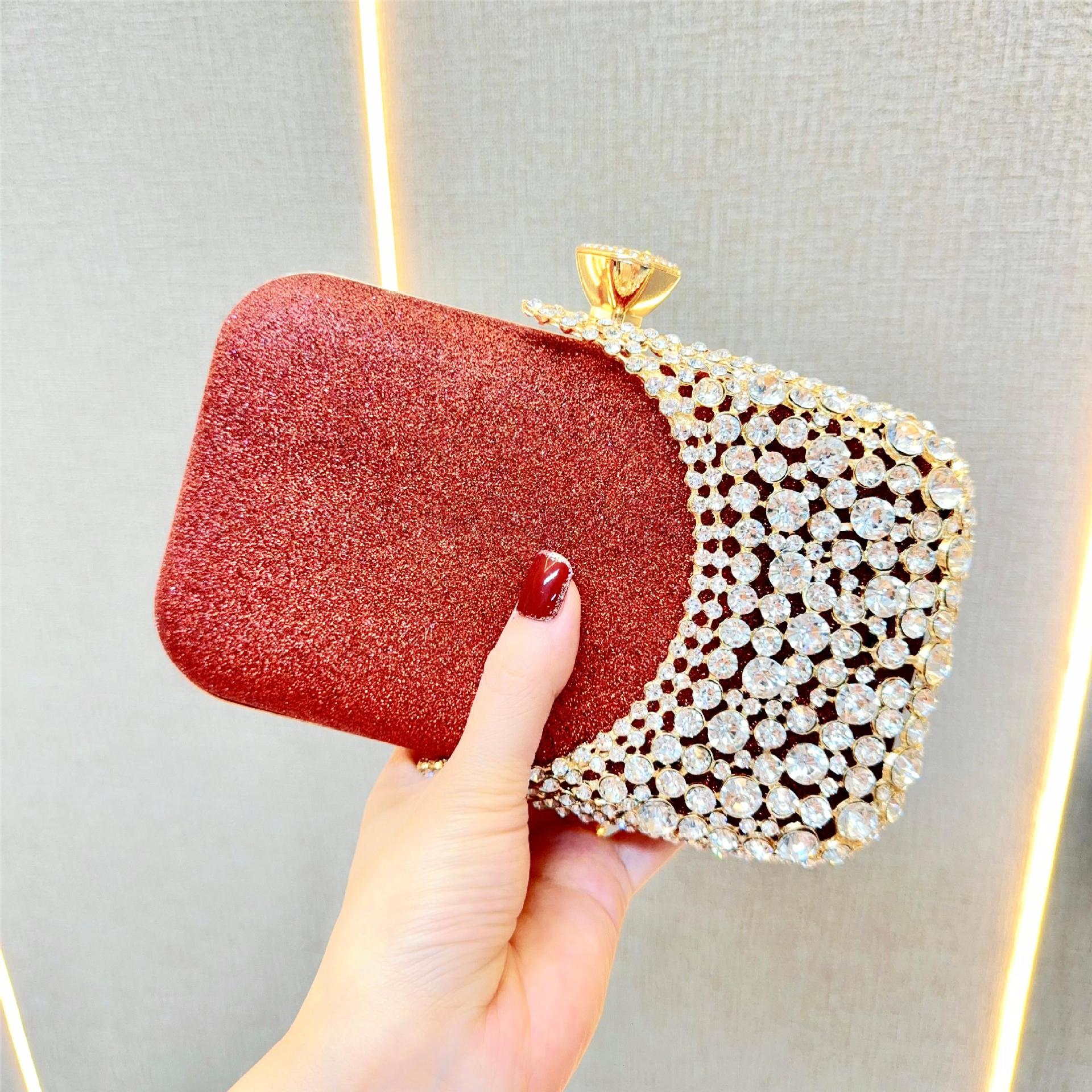 Sparkly Crystal Clutch Handbag