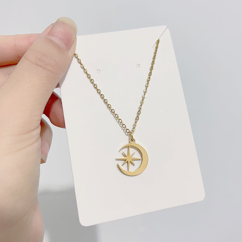 Sun and Moon Star Pendant