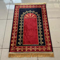 Ramadan Floral Prayer Rug - Red