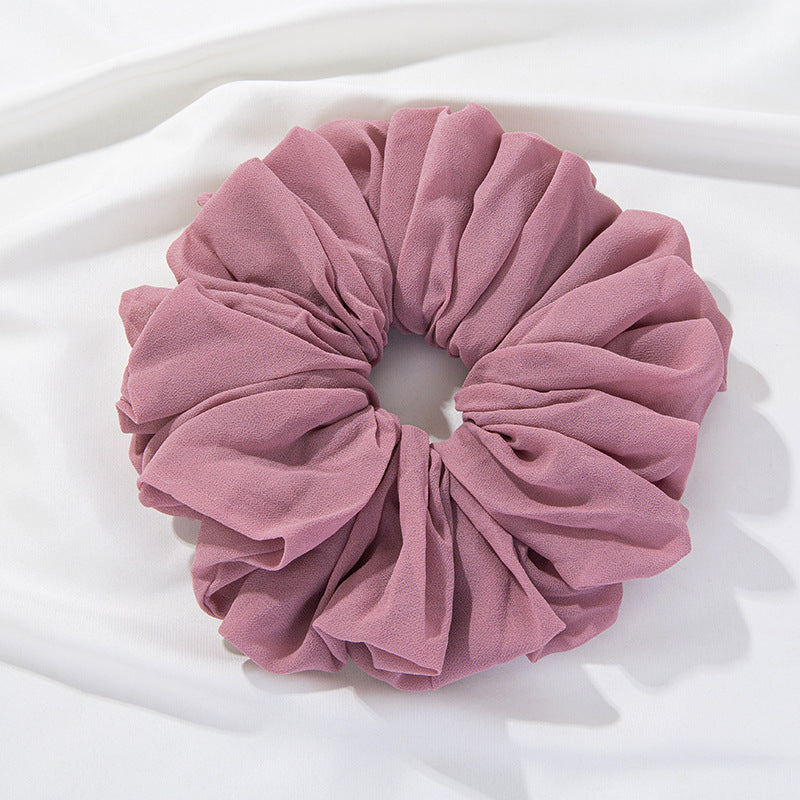 Velvet Volume Scrunchie - Pink