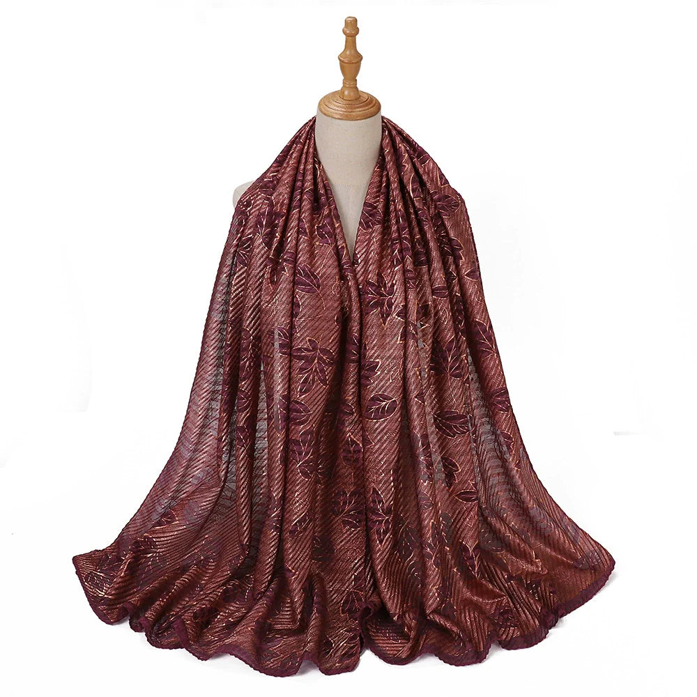 Maple Leaf Printed Hijab