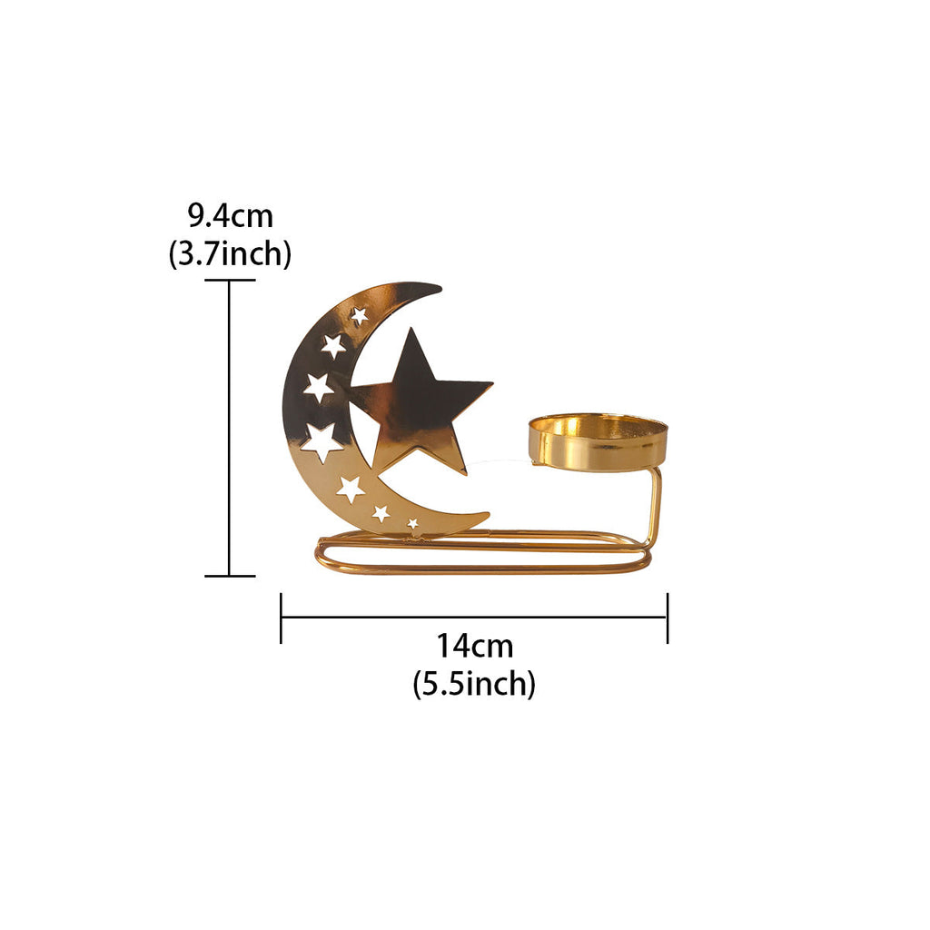Ramadan Crescent Moon Star Tealight Holder