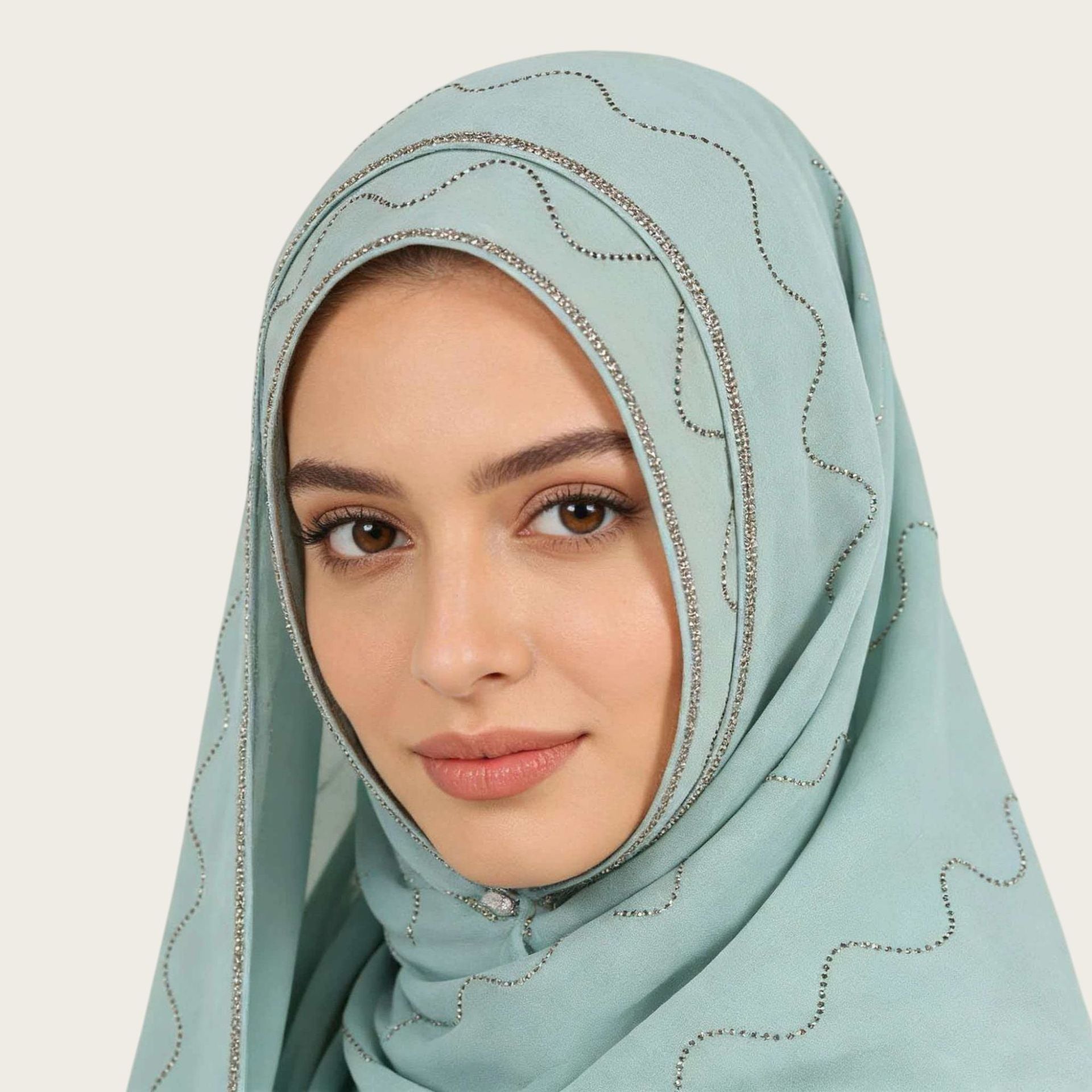 Lightweight Golden Chiffon Hijab