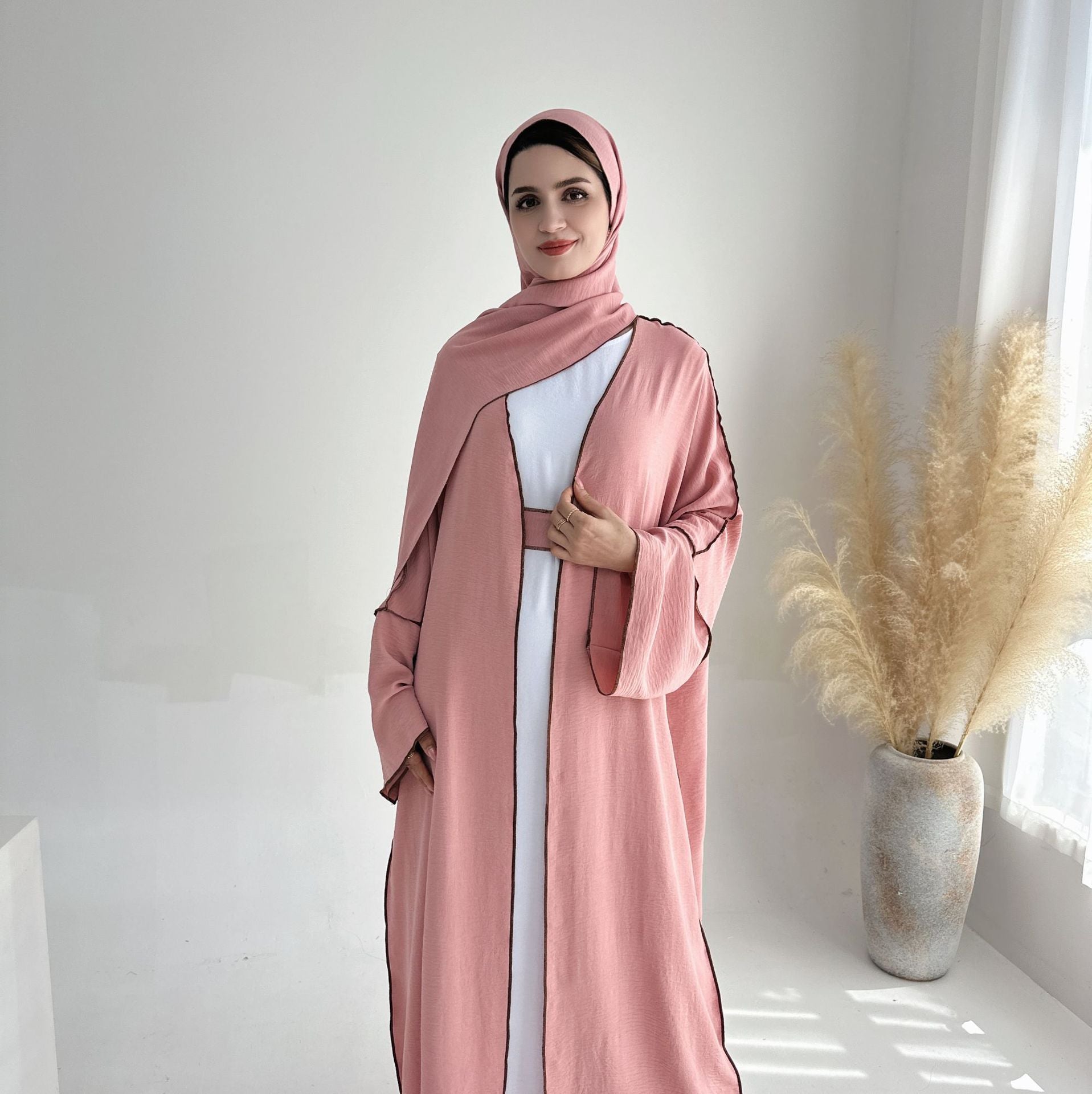 Cardigan Robe Abaya With Hijab
