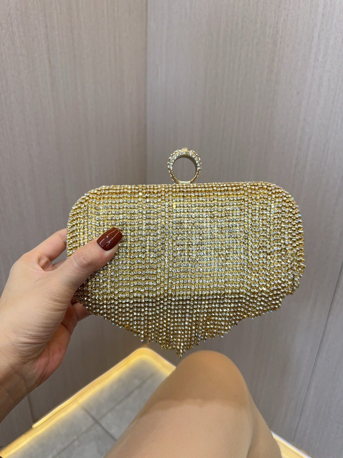 Crystal Tassel  Rhinestones Handbag