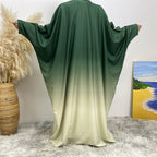 Gradient Batwing Sleeves Abayas