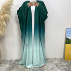 Gradient Batwing Sleeves Abayas
