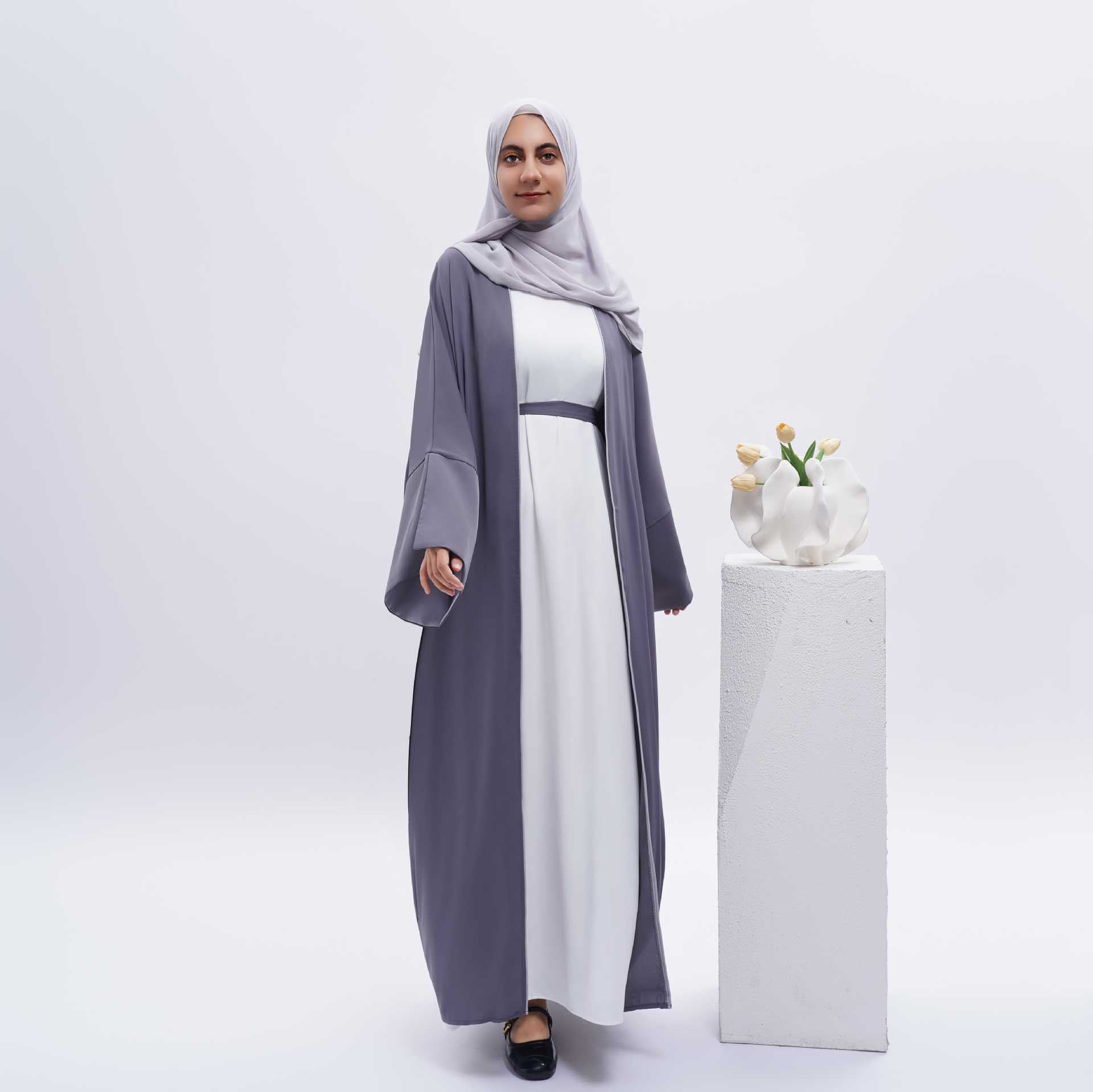 Women Abaya Open Kimono Long Robes