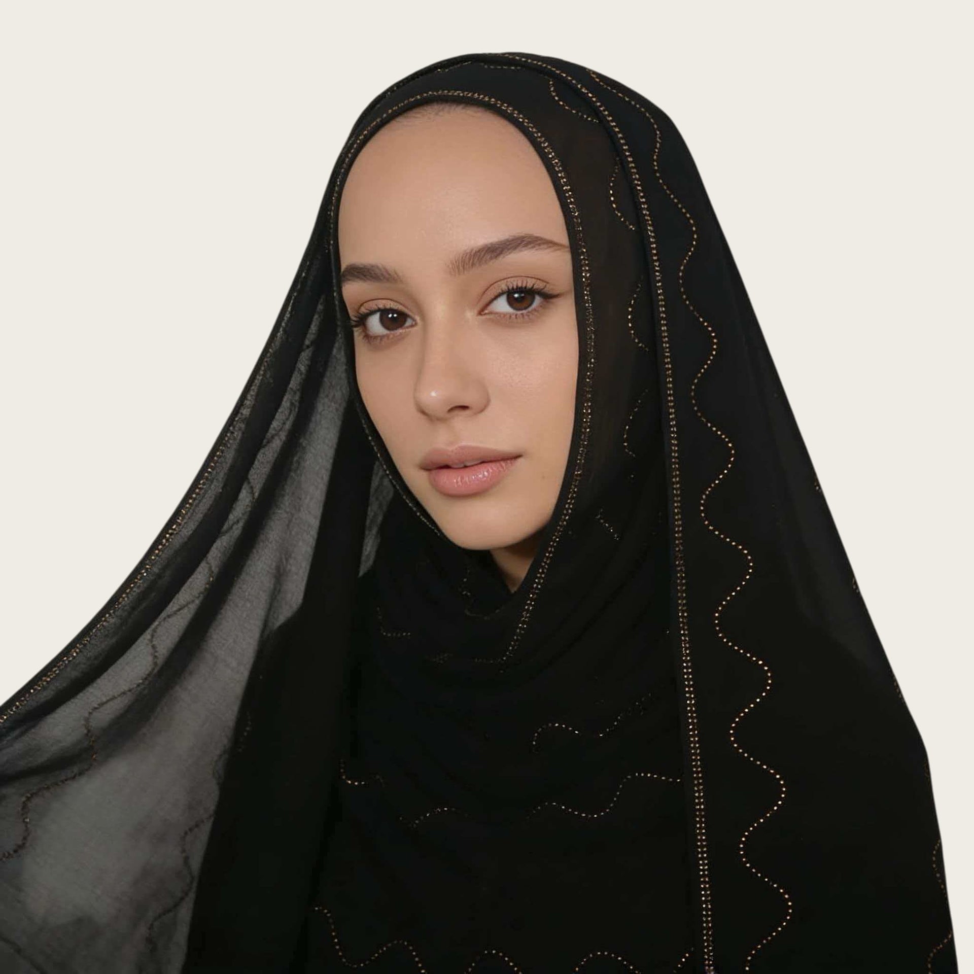 Lightweight Golden Chiffon Hijab