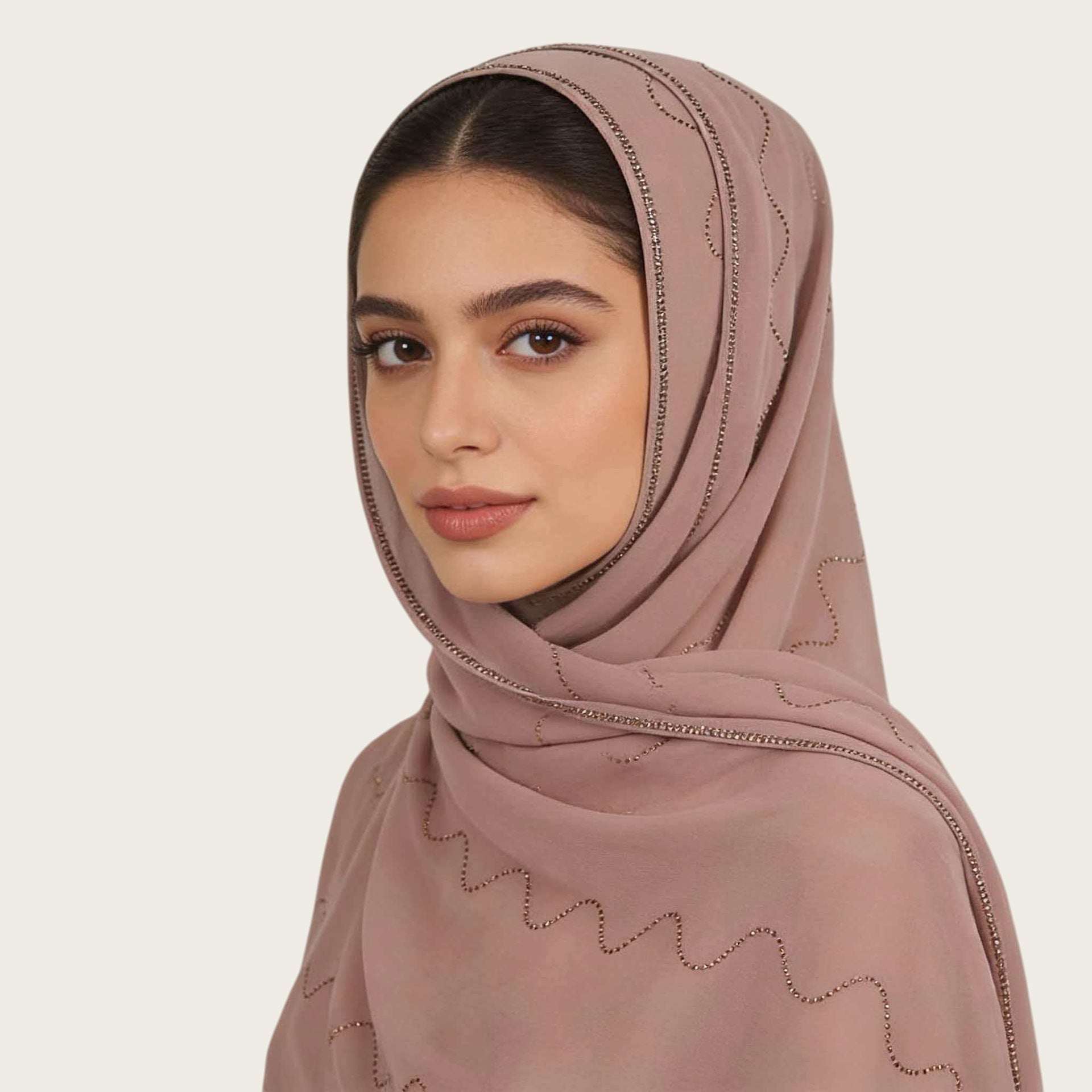 Lightweight Golden Chiffon Hijab