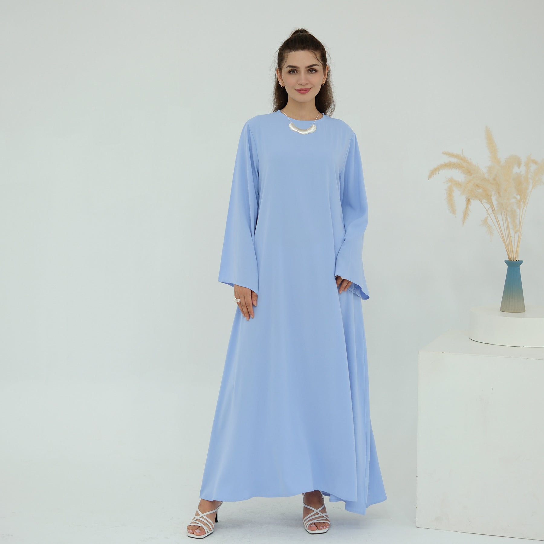 Solid Color Various Styles Abaya Dresses