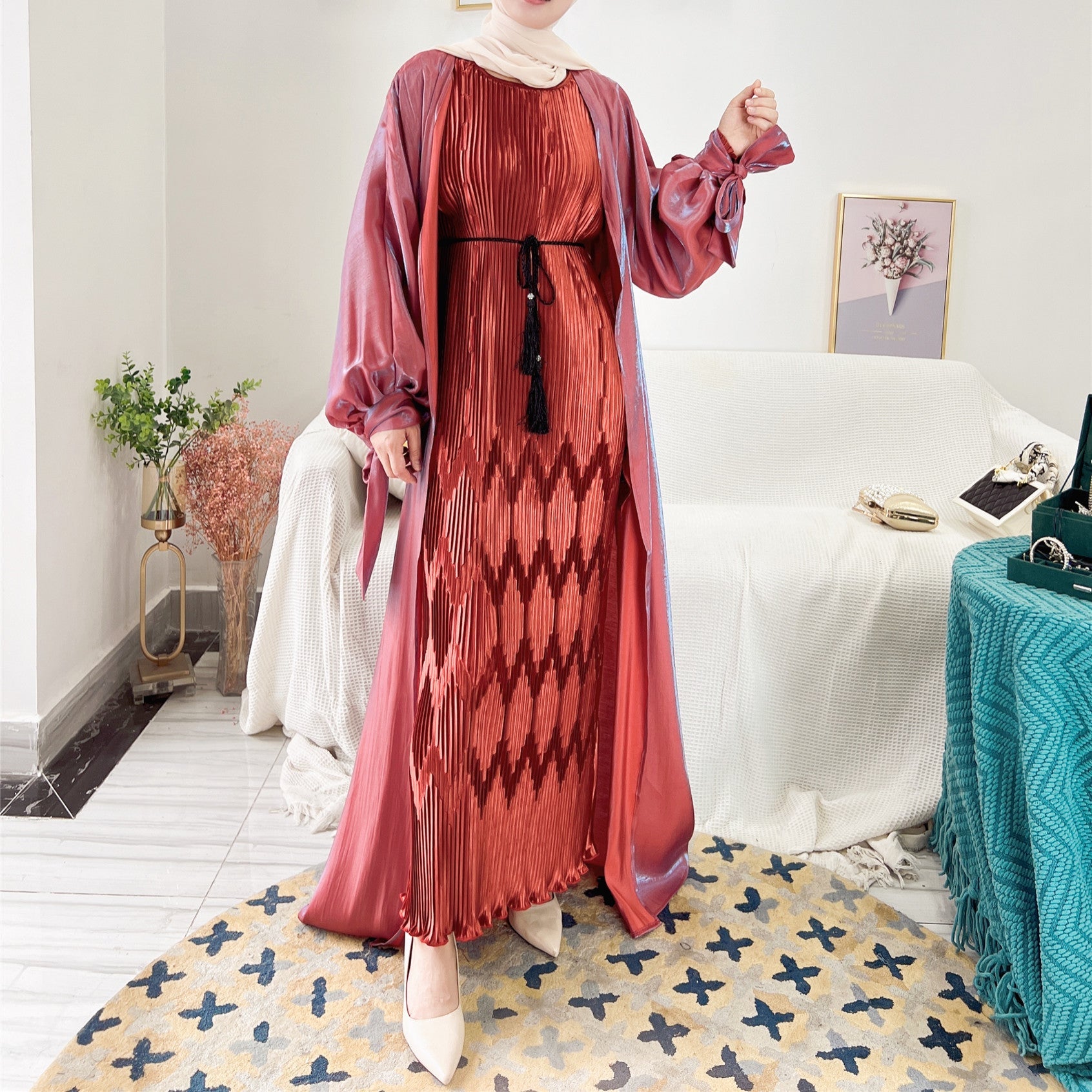 Solid Color Abaya