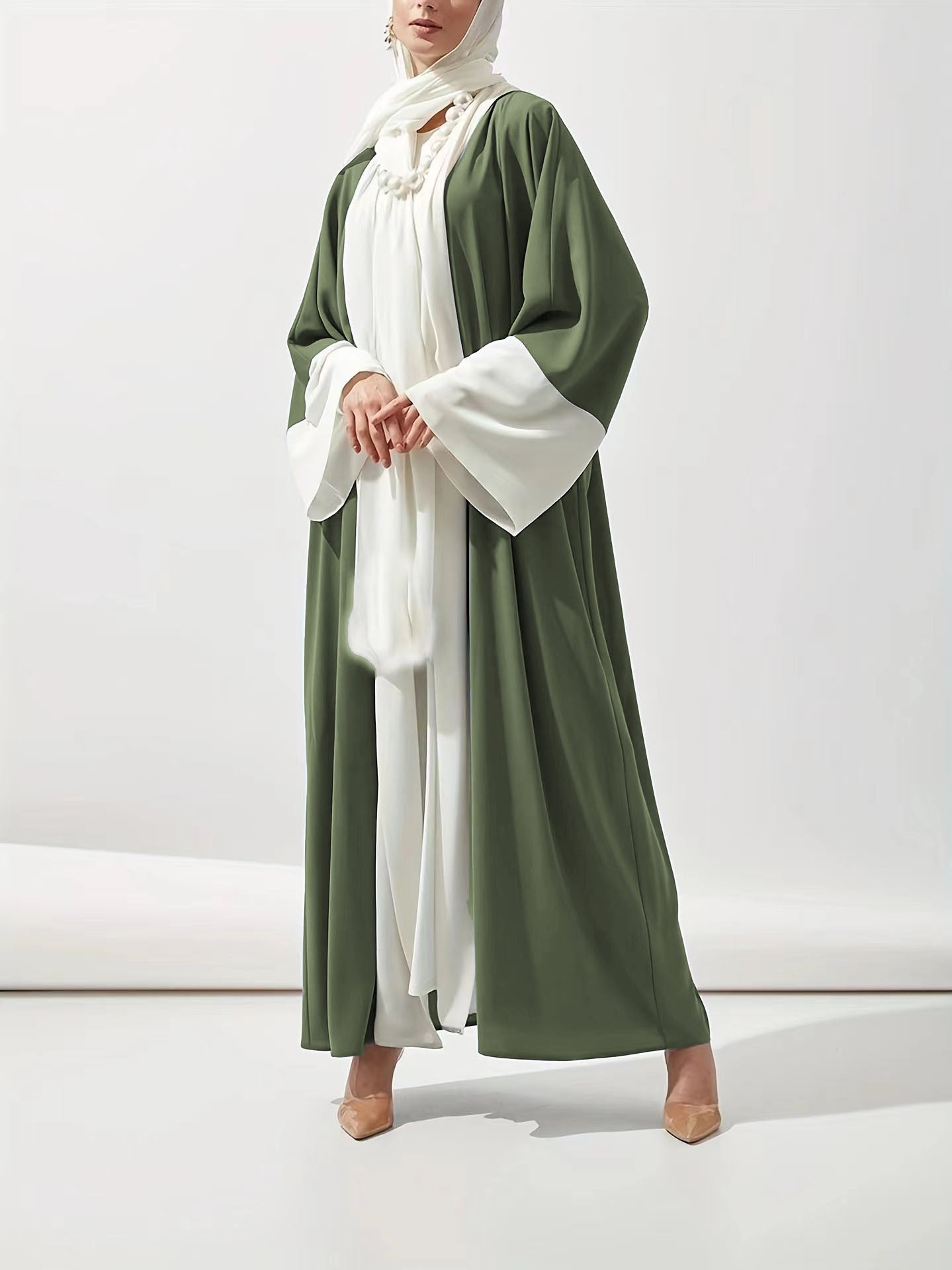PolyJolly Chiffon Abayas With Hijab