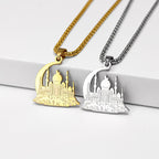 Mosque Crescent Moon Pendant