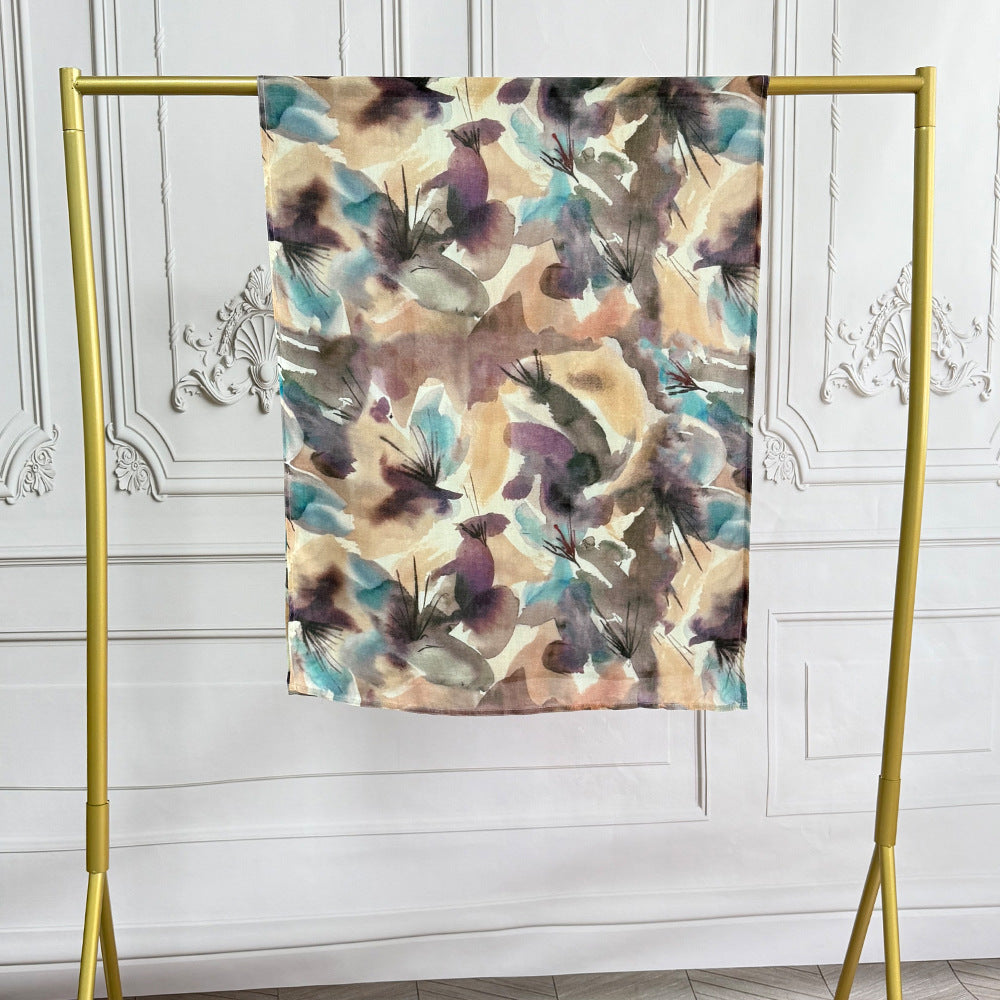Watercolor Printed Hijab