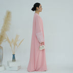 Cotton Embroidery Tassel Abaya