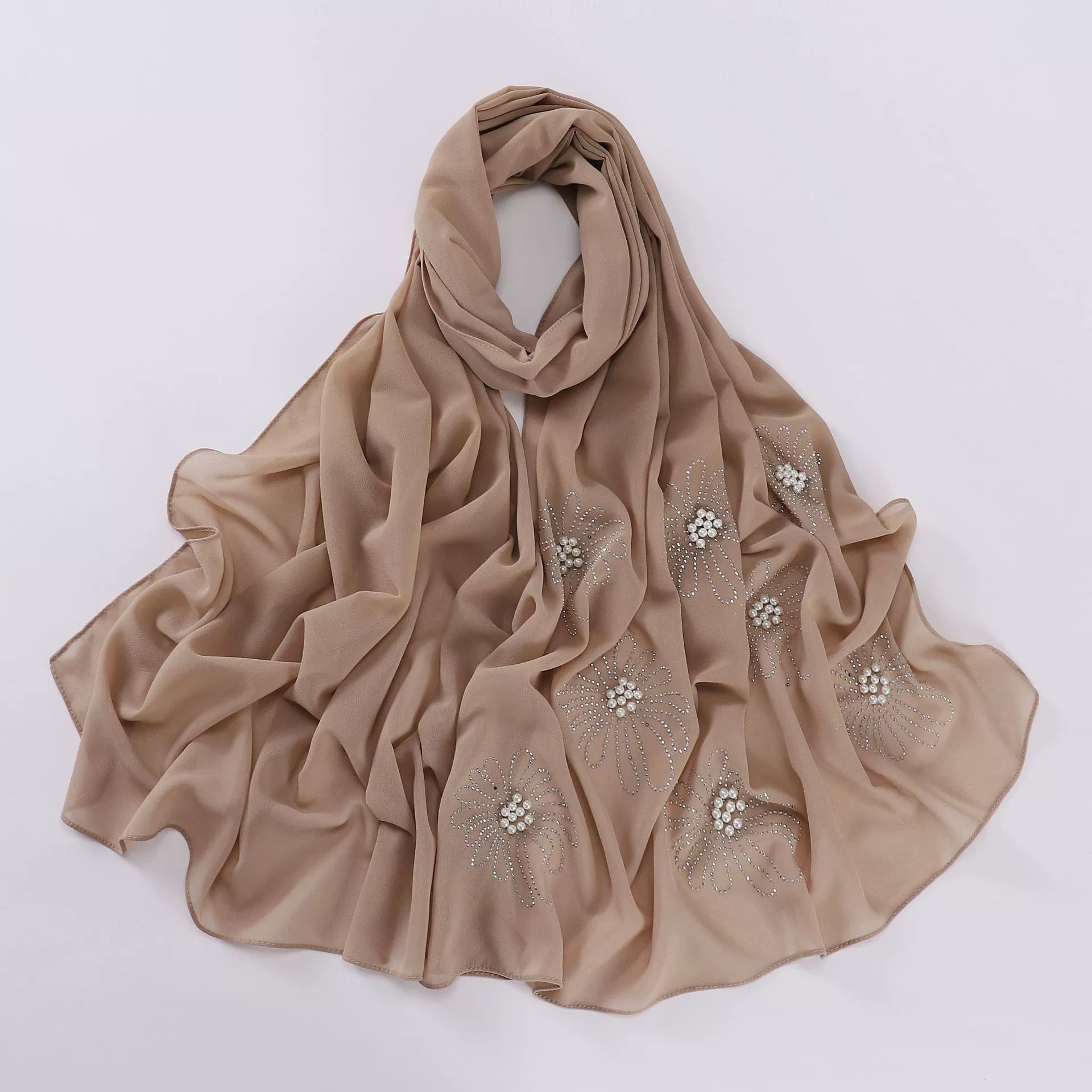 Flower Beaded Hijab