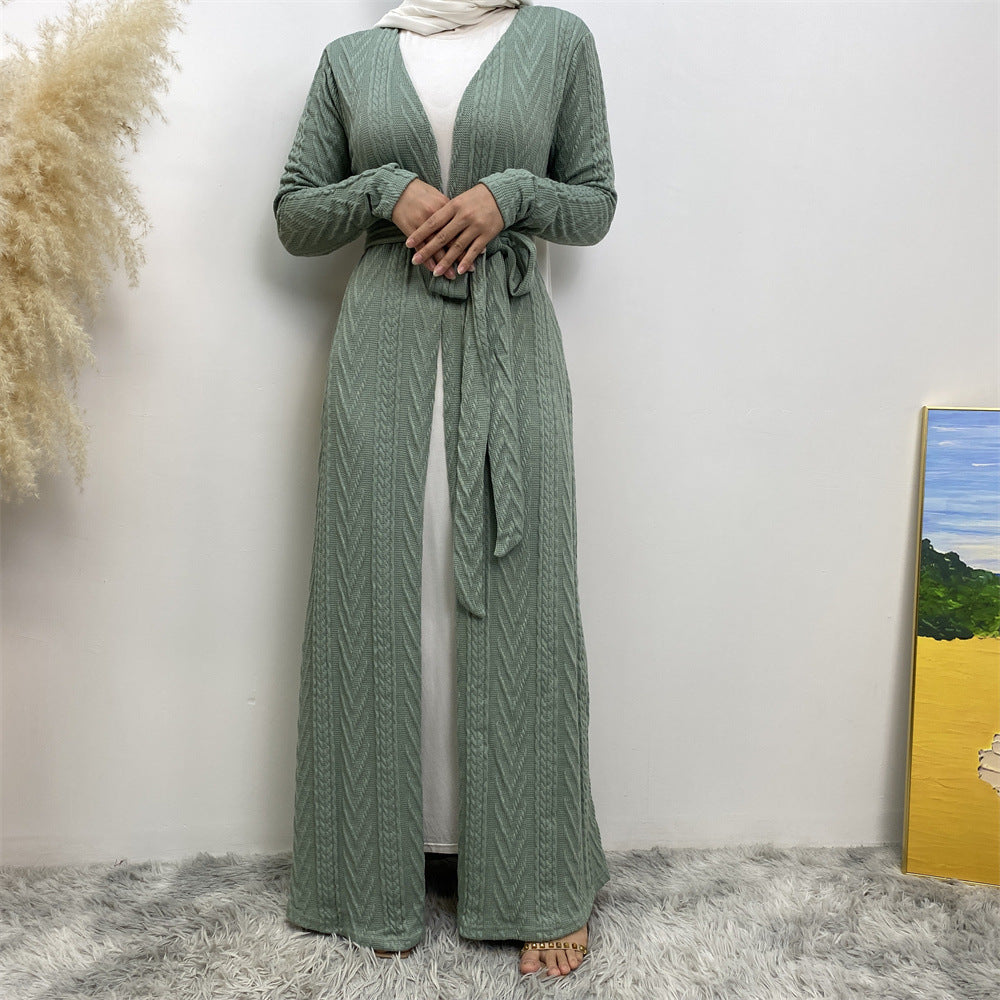 Autumn/Winter Knitted Pocket Abaya