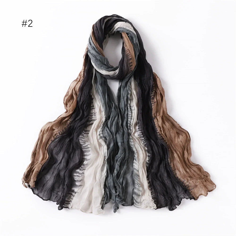 Rainbow Colored Twisted Hijab