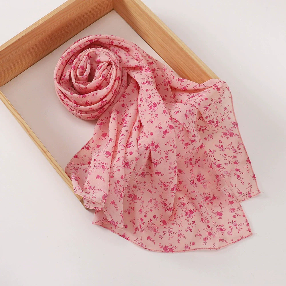 Rose Flower Printed Hijab