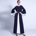 Three-Layer Chiffon Wave Sleeves Abaya