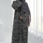 Full Body Embroidered Cardigan Abaya