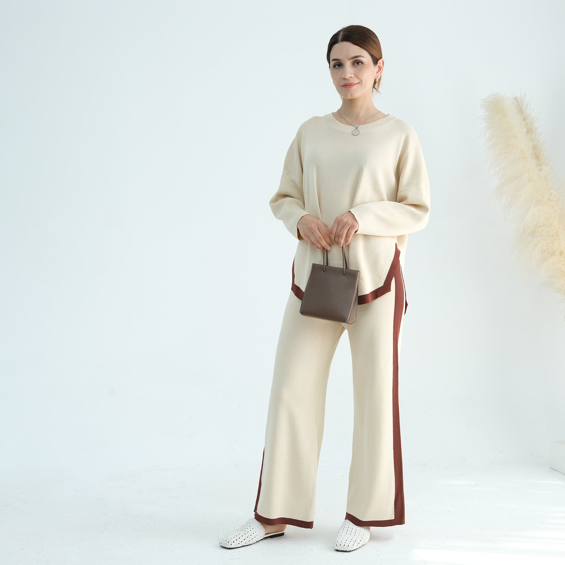 2 Pcs Thickened Knitted Set