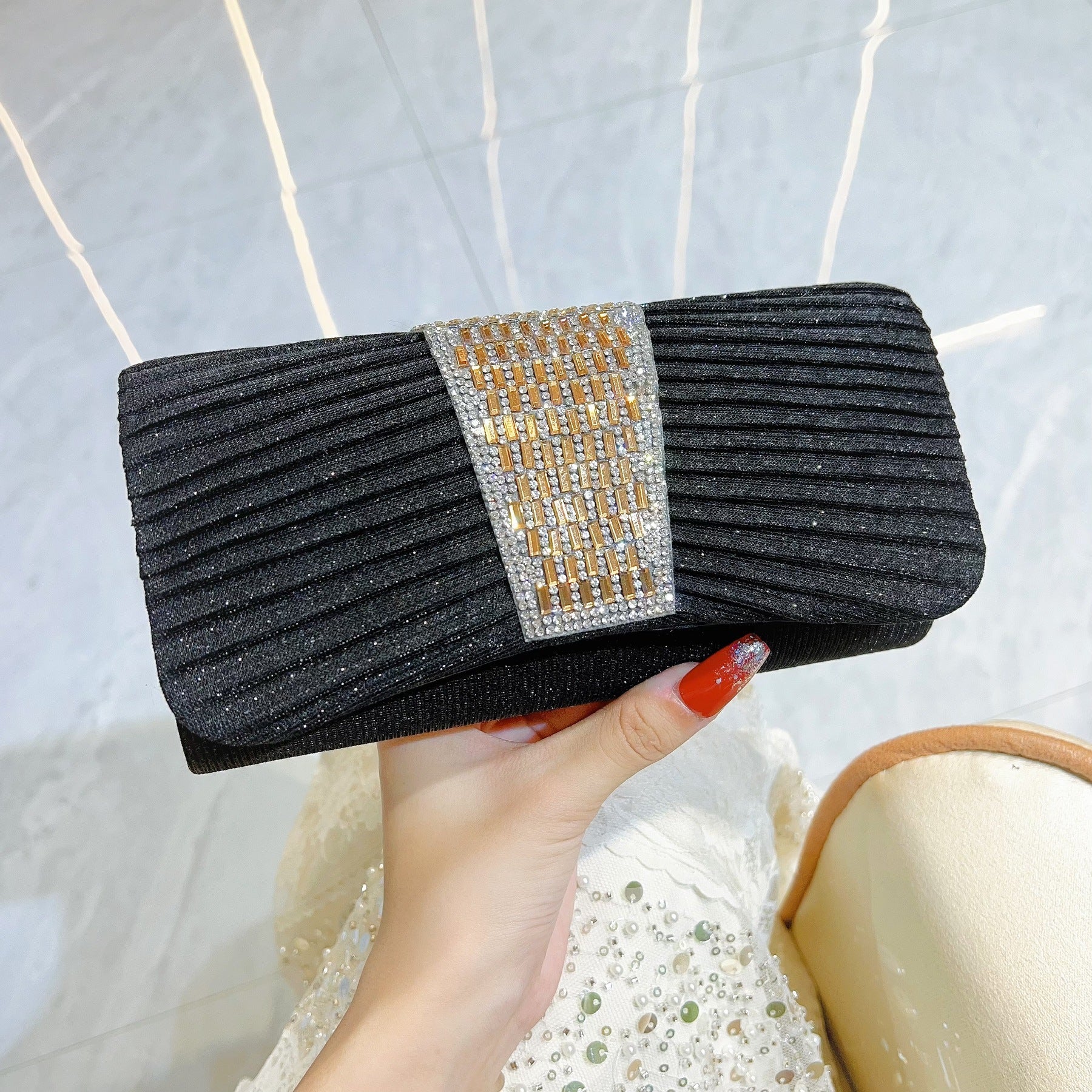 Clutch Diagonal Chain Handbag