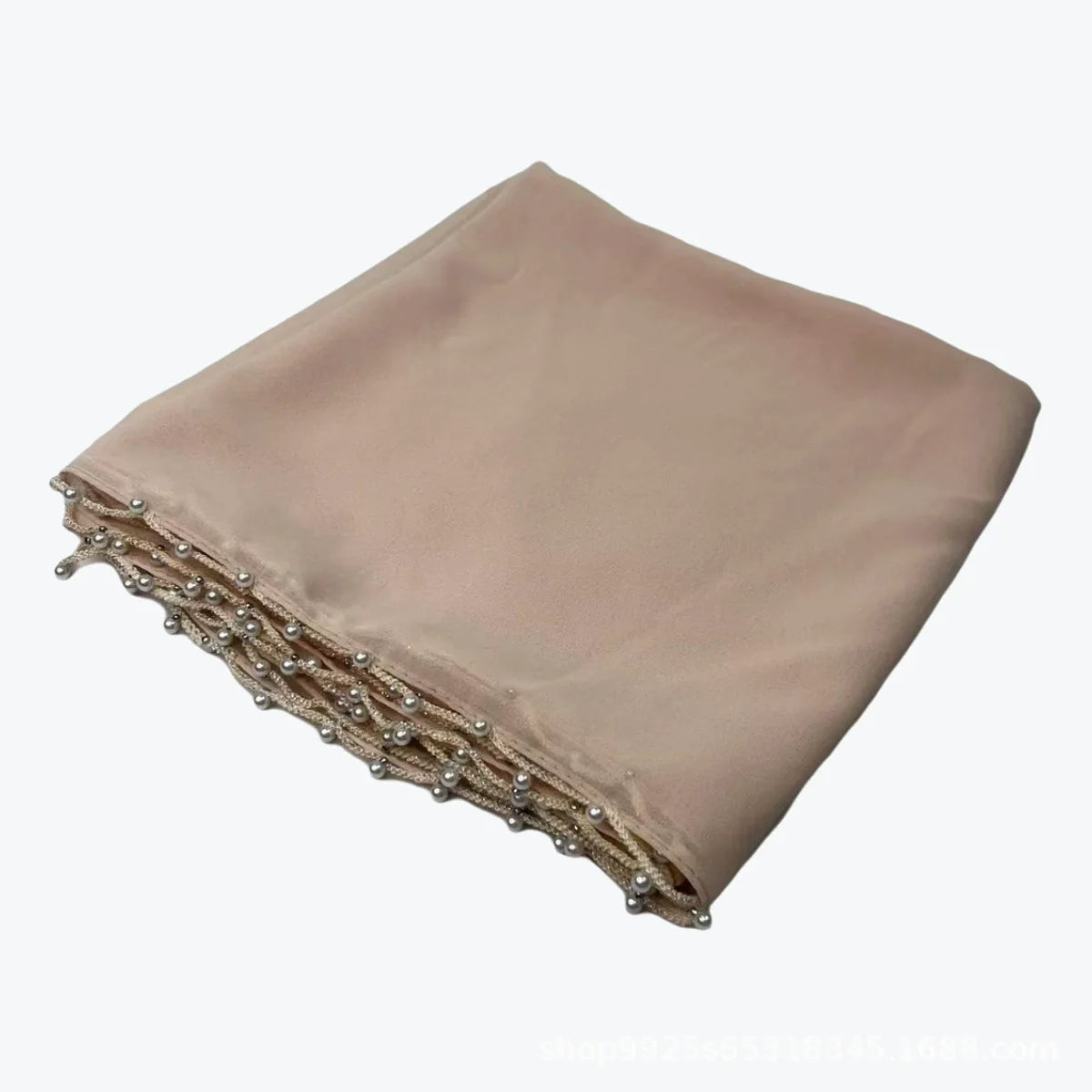 Solid Color Wave Edge Hijab