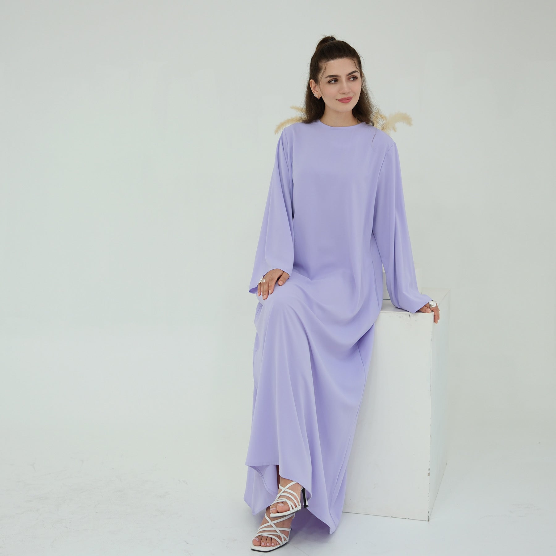 Solid Color Various Styles Abaya Dresses